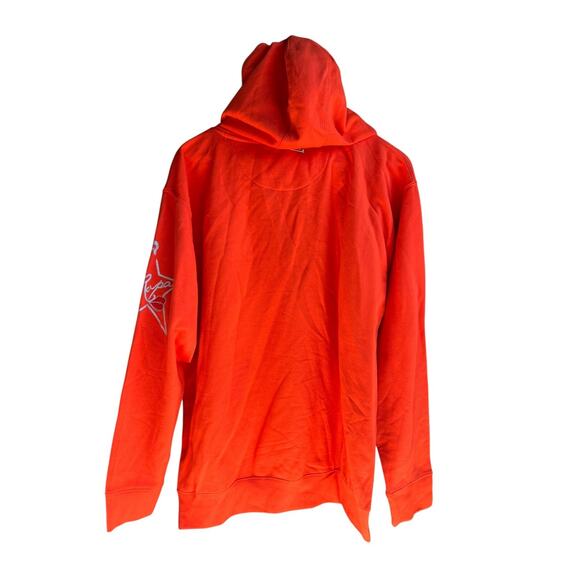 La Ropa Men's Orange Skull & Bone Rare Hooded Sweatshirt Red Size Large - Picture 2 of 5